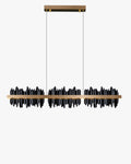 WOMO Iceberg Black Gold Linear Chandelier-WM2184