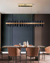 WOMO Iceberg Black Gold Linear Chandelier-WM2184 thumbnail