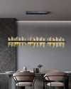 WOMO Iceberg Black Gold Linear Chandelier-WM2184 thumbnail