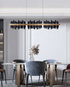 WOMO Iceberg Black Gold Linear Chandelier-WM2184 thumbnail