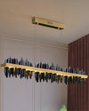 WOMO Iceberg Black Gold Linear Chandelier-WM2184 thumbnail