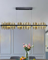 WOMO Iceberg Black Gold Linear Chandelier-WM2184 thumbnail