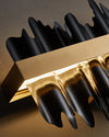 WOMO Iceberg Black Gold Linear Chandelier-WM2184 thumbnail