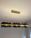 WOMO Iceberg Black Gold Linear Chandelier-WM2184 thumbnail