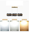 WOMO Iceberg Black Gold Linear Chandelier-WM2184 thumbnail