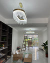 WOMO Glass Rods Round Chandelier-WM2186 thumbnail