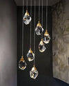 WOMO Rock Crystal Rain Chandelier-WM2189 thumbnail