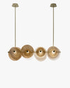 WOMO Textured Glass Disc Chandelier-WM2194 thumbnail
