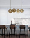 WOMO Textured Glass Disc Chandelier-WM2194 thumbnail
