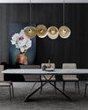 WOMO Textured Glass Disc Chandelier-WM2194 thumbnail