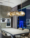 WOMO Textured Glass Disc Chandelier-WM2194 thumbnail
