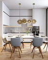 WOMO Textured Glass Disc Chandelier-WM2194 thumbnail