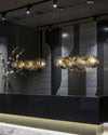 WOMO Textured Glass Disc Chandelier-WM2194 thumbnail