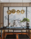 WOMO Textured Glass Disc Chandelier-WM2194 thumbnail