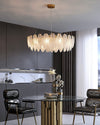 WOMO Frosted Glass Feather Chandelier-WM2196 thumbnail