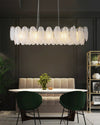 WOMO Frosted Glass Feather Chandelier-WM2196 thumbnail