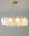 WOMO Frosted Glass Feather Chandelier-WM2196 thumbnail