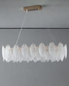 WOMO Frosted Glass Feather Chandelier-WM2196 thumbnail
