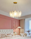 WOMO Frosted Glass Feather Chandelier-WM2196 thumbnail