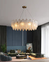 WOMO Frosted Glass Feather Chandelier-WM2196 thumbnail