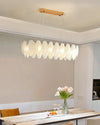 WOMO Frosted Glass Feather Chandelier-WM2196 thumbnail