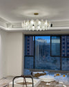 WOMO Frosted Glass Feather Chandelier-WM2196 thumbnail
