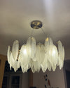 WOMO Frosted Glass Feather Chandelier-WM2196 thumbnail