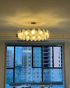 WOMO Frosted Glass Feather Chandelier-WM2196 thumbnail