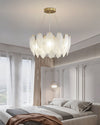 WOMO Frosted Glass Feather Chandelier-WM2196 thumbnail
