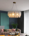 WOMO Frosted Glass Feather Chandelier-WM2196 thumbnail