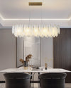 WOMO Frosted Glass Feather Chandelier-WM2196 thumbnail