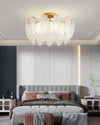 WOMO Frosted Glass Feather Chandelier-WM2196 thumbnail