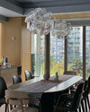 WOMO Mirrored Lucite Chandelier-WM2197 thumbnail