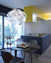 WOMO Mirrored Lucite Chandelier-WM2197 thumbnail