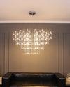 WOMO Tiered Glass Rod Sculptural Chandelier-WM2199 thumbnail
