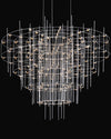 WOMO Tiered Glass Rod Sculptural Chandelier-WM2199 thumbnail