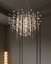 WOMO Tiered Glass Rod Sculptural Chandelier-WM2199 thumbnail
