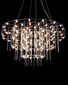 WOMO Tiered Glass Rod Sculptural Chandelier-WM2199 thumbnail