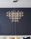 WOMO Tiered Glass Rod Sculptural Chandelier-WM2199 thumbnail
