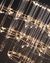 WOMO Tiered Glass Rod Sculptural Chandelier-WM2199 thumbnail