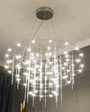 WOMO Tiered Glass Rod Sculptural Chandelier-WM2199 thumbnail