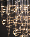 WOMO Tiered Glass Rod Sculptural Chandelier-WM2199 thumbnail