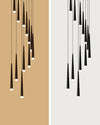 WOMO Cone Spiral Cascading Chandelier-WM2204 thumbnail