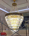 WOMO Tiered Gold Crystal Chandelier-WM2207 thumbnail