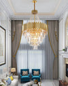WOMO Tiered Gold Crystal Chandelier-WM2207 thumbnail