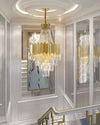 WOMO Tiered Gold Crystal Chandelier-WM2207 thumbnail