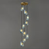 WOMO Peacock Blue Art Glass Pendant Light-WM2213a thumbnail