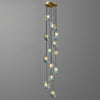 WOMO Peacock Blue Art Glass Pendant Light-WM2213a thumbnail
