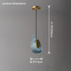 WOMO Peacock Blue Art Glass Chandelier-WM2213 thumbnail