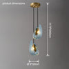 WOMO Peacock Blue Art Glass Chandelier-WM2213 thumbnail